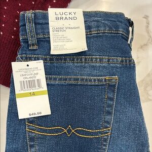 Lucky Brand Girls Straight Leg Jeans - Deep Blue
